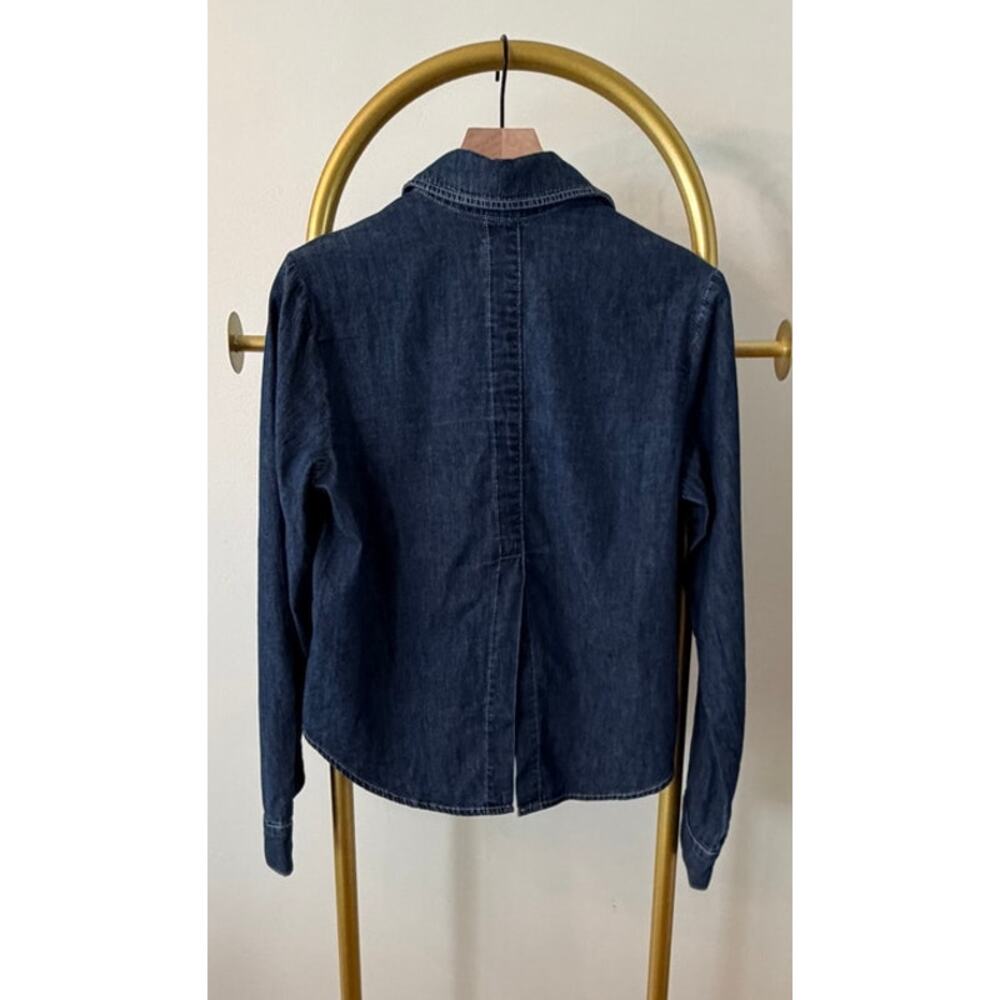 L'AGENCE, NEW, Annette Chambray Shirt, MED - Picture 2 of 11